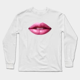 Pink Lips Long Sleeve T-Shirt